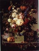 unknow artist Floral, beautiful classical still life of flowers.055